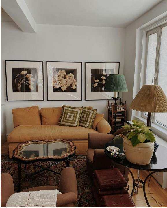 Office corner with L-shaped desk